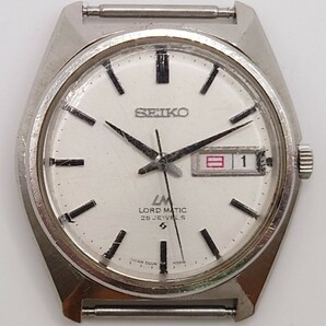 【SR-227】 SEIKO LORD MATIC 25JEWELS LM デイデイト 5606-7000 メンズ 腕時計 自動巻き シルバー ヴィンテージ 腕時計の画像1
