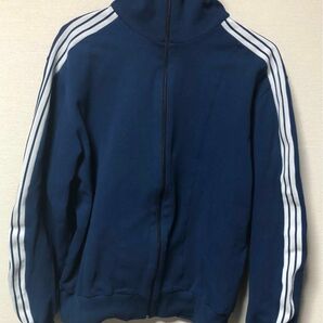 60s~70s 西ドイツ製　希少adidas トラックジャケット 紺x白　サイズ5