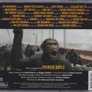 猿の惑星:創世記///サントラ///パトリック・ドイル///RISE OF THE PLANET OF THE APES///Patrick Doyle///輸入盤の画像2