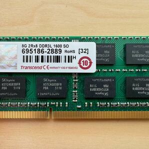 Transcend ノートPC用メモリ PC3L-12800 DDR3L 1600 8GB 1.35V (低電圧) - 1.5V 両対応 204pin SO-DIMM TS1GSK64W6H トランセンド パソコンの画像1