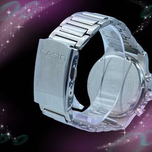 《美品 稼動品》 カシオ CASIO エディフィス EDIFICE クロノグラフ スモセコ タキメーター 防水 メンズ腕時計 クォーツ EF-500の画像3