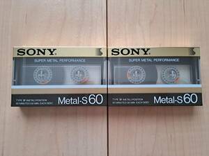 SONY Metal S60× 2 ps unused 