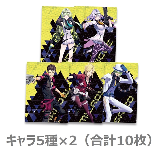 【送料無料／新品】ソウルハッカーズ2 A4クリアファイル 5種セット×2（合計10枚） / リンゴ フィグ アロウ ミレディ サイゾー