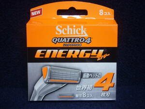 新品　送料無料　シック　クアトロ4　エナジー　替刃8コ入　QUATTRO 4　ENERGY　品番　QEN-8　Schick 