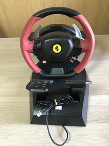 Xbox360 フェラーリ スパイダー レーシングホイール Ferrari 458 Spider Racing Wheel スラストマスター 【管理 12999】【ジャンク】