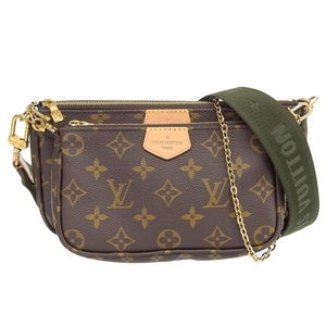 ルイヴィトン LOUIS VUITTON モノグラム ミュルティ・ポシェット・アクセソワール 2WAYバッグ カーキ M44813 中古 新入荷 LV1558