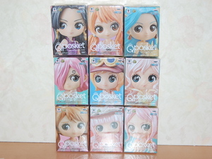 Qposket petit★ワンピース Girls Festival 全９種セット 新品・未開封 フィギュア レイジュ ペローナ ビビ ナミ ハンコック 他 メタリック