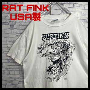 希少　90s ヴィンテージ　USA製　RAT FINK ラットフィンク　All sport 半袖Tシャツ　古着　 Mサイズ　