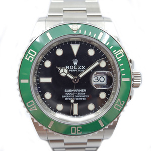 【栄】ロレックス サブマリーナ デイト 126610LV グリーン ブラック SS グリーンサブ 自動巻き 2022年 腕時計 メンズ