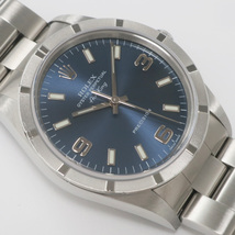 【名東】ロレックス エアキング 14010 A番 ブルー 369 青文字盤 SS 自動巻き メンズ ボーイズ 男 腕時計_画像2