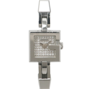 [Нагато] Gucci G Mini YA102507 102 Паве -алмаз SS SS Quartz Ladies Wame Watch