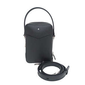 [ name higashi ] Montblanc Meister shute.k4810 Mini re Porter shoulder bag black black 129603 other 