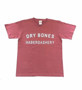 Dry bones/ドライボーンズ　半袖TEE HABERDASHERY レッド　L