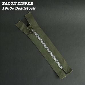 TALON ZIPPER 1960s OLIVE Deadstock ② Vintage Made in USA タロン ジッパー アルミジッパー 1960年代 デッドストック ヴィンテージ