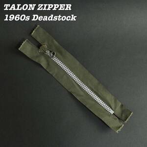 TALON ZIPPER 1960s OLIVE Deadstock ③ Vintage Made in USA タロン ジッパー アルミジッパー 1960年代 デッドストック ヴィンテージ