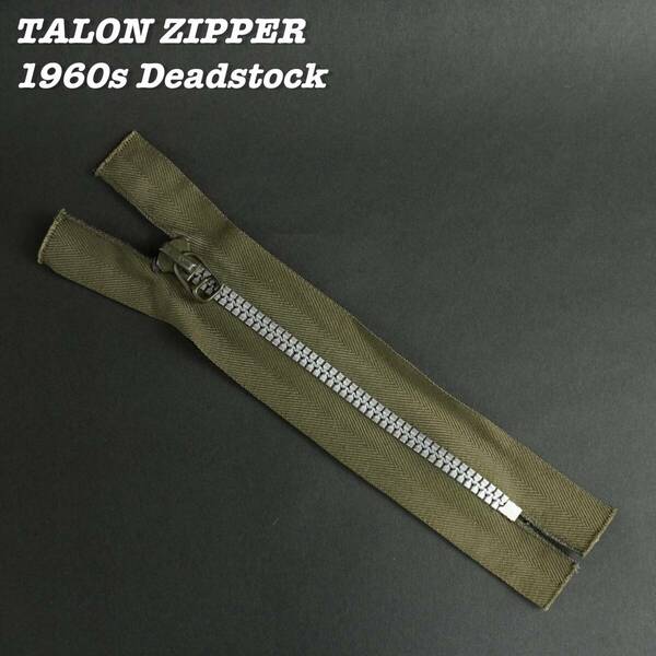 TALON ZIPPER 1960s OLIVE Deadstock ⑩ Vintage Made in USA タロン ジッパー アルミジッパー 1960年代 デッドストック ヴィンテージ