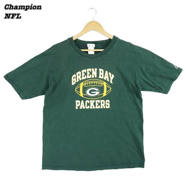 Champion T-Shirts 2000s XL(18-20) T275 チャンピオン Tシャツ NFL GREEN BAY PACKERS パッカーズ アメフト