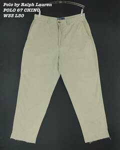 Polo by Ralph Lauren POLO 67 CHINO PANT W33 L30 PA018 ポロバイラルフローレン チノパン コットンチノ パンツ