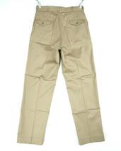 USMC KHAKI CTN/POLY TWILL TROUSERS 1975s W31 L33 PA033 Vintage Deadstock 米海兵隊 チノパン 1970年代 ヴィンテージ デッドストック_画像2