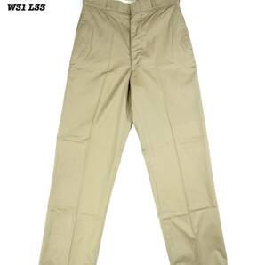 USMC KHAKI CTN/POLY TWILL TROUSERS 1975s W31 L33 PA034 Vintage Deadstock 米海兵隊 カーキ チノパン 1970年代 ヴィンテージ 米軍実物