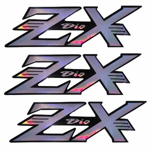 EnergyPrice (エナジープライス) バイク デカールステッカーエンブレム シール 3点セット Dio ZX