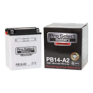 ProSelect(プロセレクト) バイク PB14-A2 スタンダードバッテリー(YB14-A2 互換) 液別 PSB034 開放型バッテリー