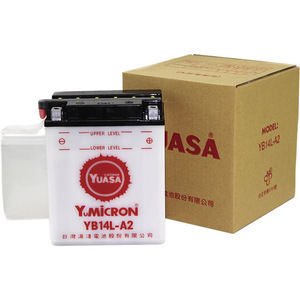 台湾ユアサ(タイワンユアサ) バイク バッテリー TYB14L-A2(YB14L-A2互換) 液同梱 液別 開放型バッテリー