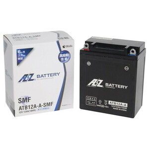 AZ Battery(AZバッテリー) バイク バッテリー ATB12A-A-SMF 液入 密閉型MFバッテリー