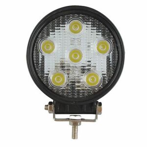 エナジープライス LED ワークライト 10V-30V対応 6500K ホワイト 防水IP67 丸型 18W 作業灯 デッキライト 投光器 照明 除雪車 フ