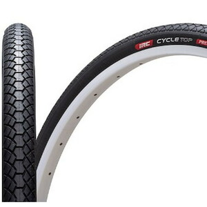 iRC 自転車 CYCLETOP PREMIUM 88型 26×1 3/8 W/O ブラック タイヤのみ 387782 軽快車