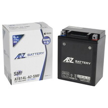 AZ Battery(AZバッテリー) バイク バッテリー ATB14L-A2-SMF 液入 密閉型MFバッテリー_画像1