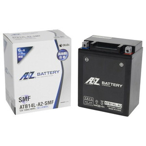 AZ Battery(AZバッテリー) バイク バッテリー ATB14L-A2-SMF 液入 密閉型MFバッテリー