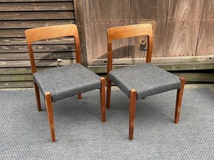 masterwal TR CHAIR マスターウォール TR チェア 2脚セット 天然木 無垢材 伊藤浩平 オプションカバー付き 座面ブラック