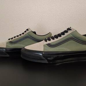 VANS PREMIUM ヴァンズ プレミアム OLD SKOOL オールドスクール 36 ALUMINIUM/OLIVE 27.5の画像2