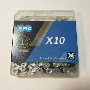 KMC X10 チェーン 10速 10S　ブラック×シルバー