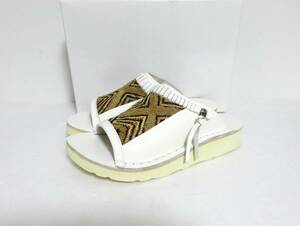 定価4.4万 新品 WONDER FULL LIFE KUBA SANDAL women M ホワイト Vibram 日本製 ワンダフルライフ クバ サンダル ビブラムソール 24