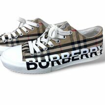 【良品】【現行】 BURBERRYローカットスニーカー ノバチェック ブランドロゴ　バーバリー キャンバス ヴィンテージチェック 靴 シューズ _画像1