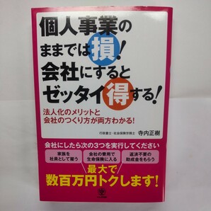 個人事業のままでは損！会社にするとゼッタイ得する！　法人化のメリットと会社のつくり方が両方わかる！ 寺内正樹／著