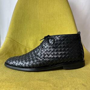 BOTTEGA VENETA ボッテガ・ヴェネタ イントレチャート チャッカブーツ 42.5 イタリア製 レザーシューズ 26.5 27.0 相当の画像4