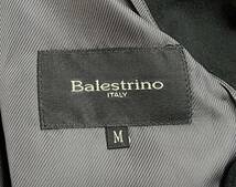 高級紳士服 メンズ ＊CASHMERE 100% カシミヤ ＊BALESTRINO バレストリーノ ＊ダブルブレスト 　ロングコート ジャケット M size ブラック_画像10