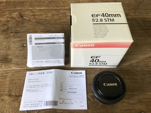 Canon 単焦点レンズ EF40mm F2.8 STM 展示品/動作未チェック品 455