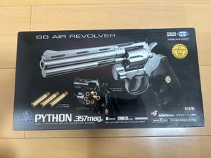 TOKYO MARUI BB air revolver Colt python.357 Magnum 6 -inch stainless steel model object year .10 -years old and more 