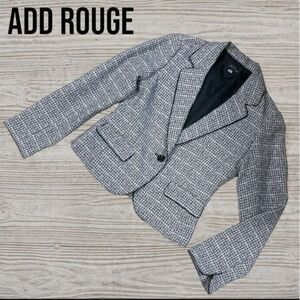 アッドルージュ　ADD ROUGE ツイード　テーラードジャケット　11 L