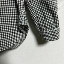 【人気】millot マイヨ　ギンガムチェックシャツ　0 サイズ　ホワイト、ブラック　レディース　日本製_画像5
