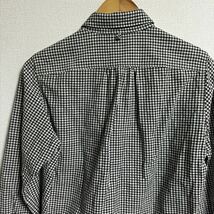 【人気】millot マイヨ　ギンガムチェックシャツ　0 サイズ　ホワイト、ブラック　レディース　日本製_画像7