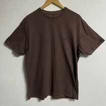 【古着】グラミチ　GRAMiCCi 半袖Tシャツ　ブラウン　Lサイズ　ランニングマン　ロゴ　アウトドア　インス_画像1