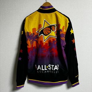 【古着】mitchell&ness ジップアップブルゾン　2004 NBA allstar mサイズ　レイカーズ　ロサンゼルス