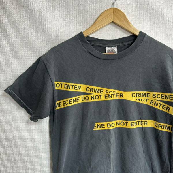 【古着】donot enter 半袖Tシャツ　グレー アメリカ　人気　レア　アメカジ　tultex