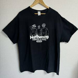 【古着】バンT northern19 three to one tour ブラック　半袖Tシャツ　XLサイズ