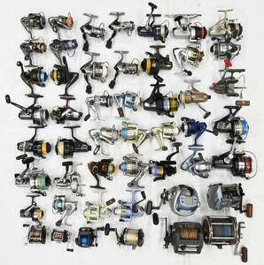 H695●リール まとめ売り 大量 49個 約16kg まとめてセット DAIWA ダイワ SHIMANO シマノ RYOBI リョービ OLYMPIC オリンピック 等々 釣具